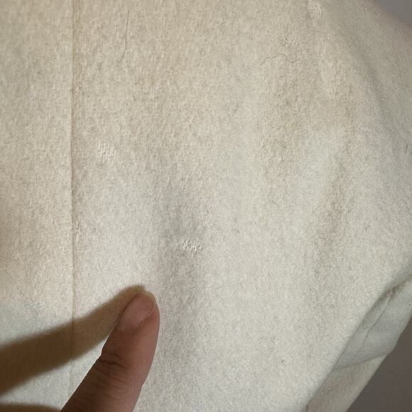 Vintage Pendleton Virgin Wool White Cropped Blazer Jacket Old Money Preppy Quiet - Picture 8 of 11